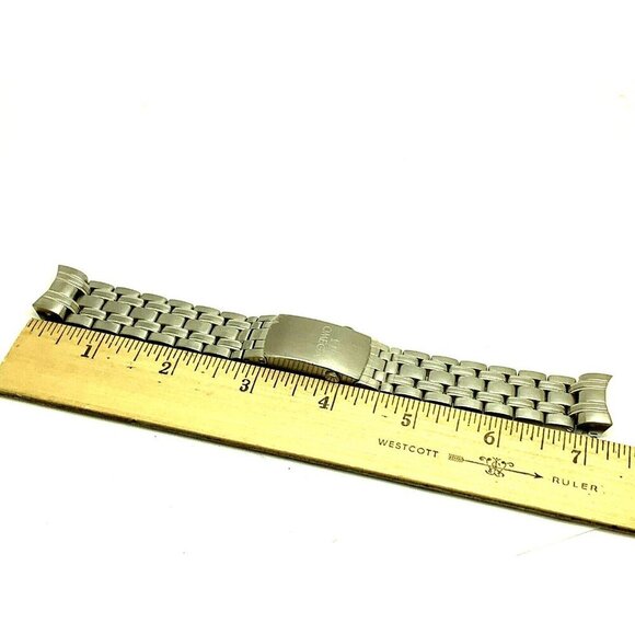 Omega Seamaster Men's Watch Replacement Bracelet Silver Steel Band 21mm Lug - Picture 6 of 8